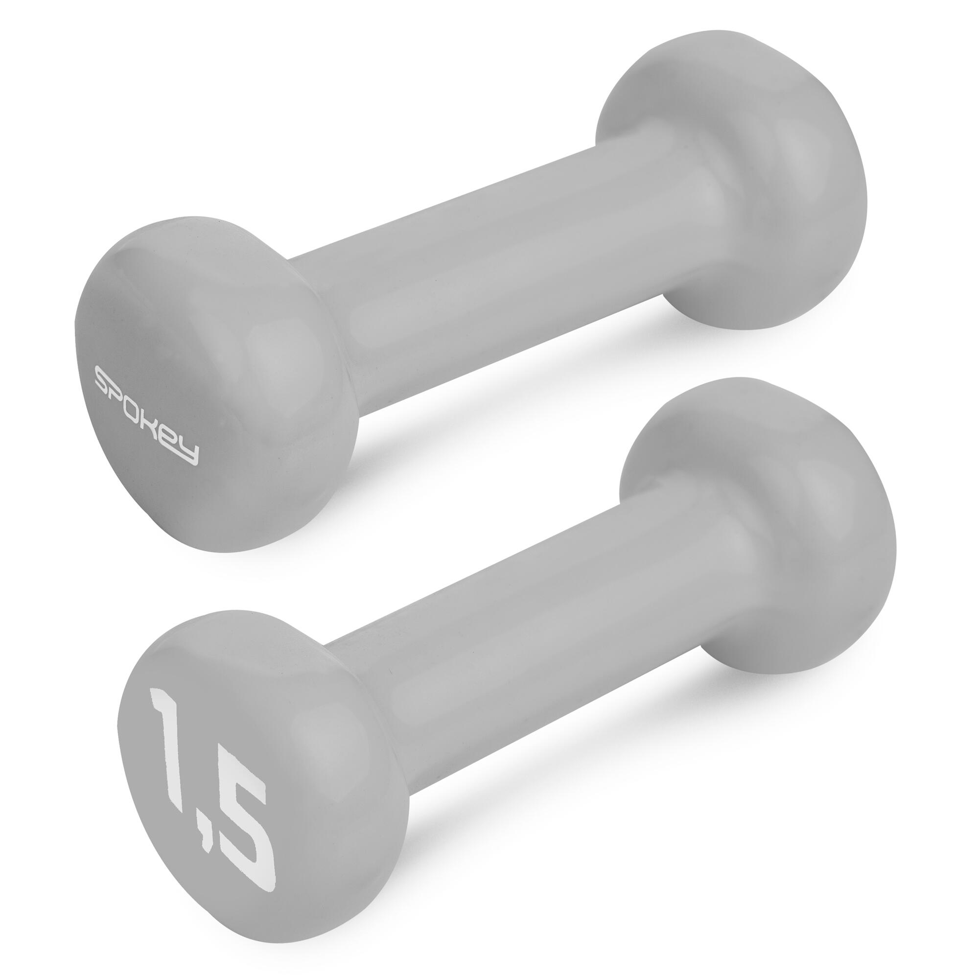 SPOKEY Un juego de mancuernas de vinilo Spokey SHAPE IV 2 x 1,5 kg