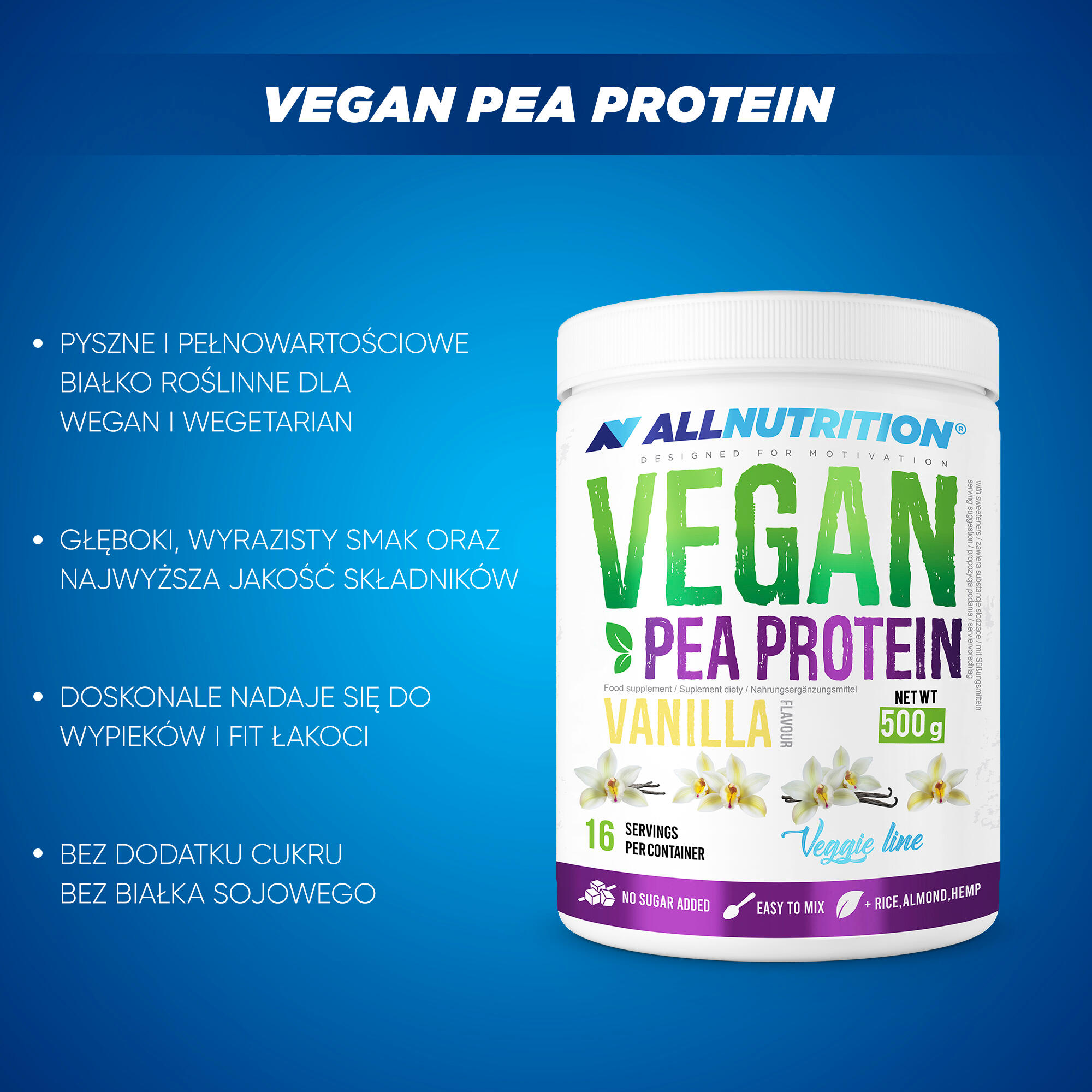 Vegan Pea Proteine 500g Vanille 3/3