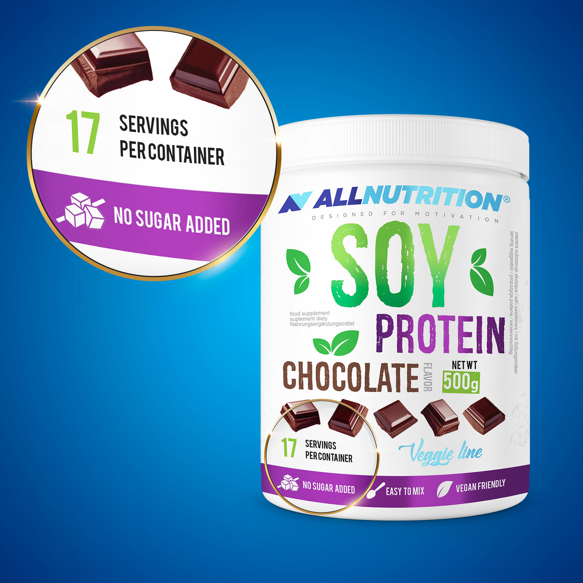 Odżywka białkowa SOY PROTEIN 500g Czekolada 2/3