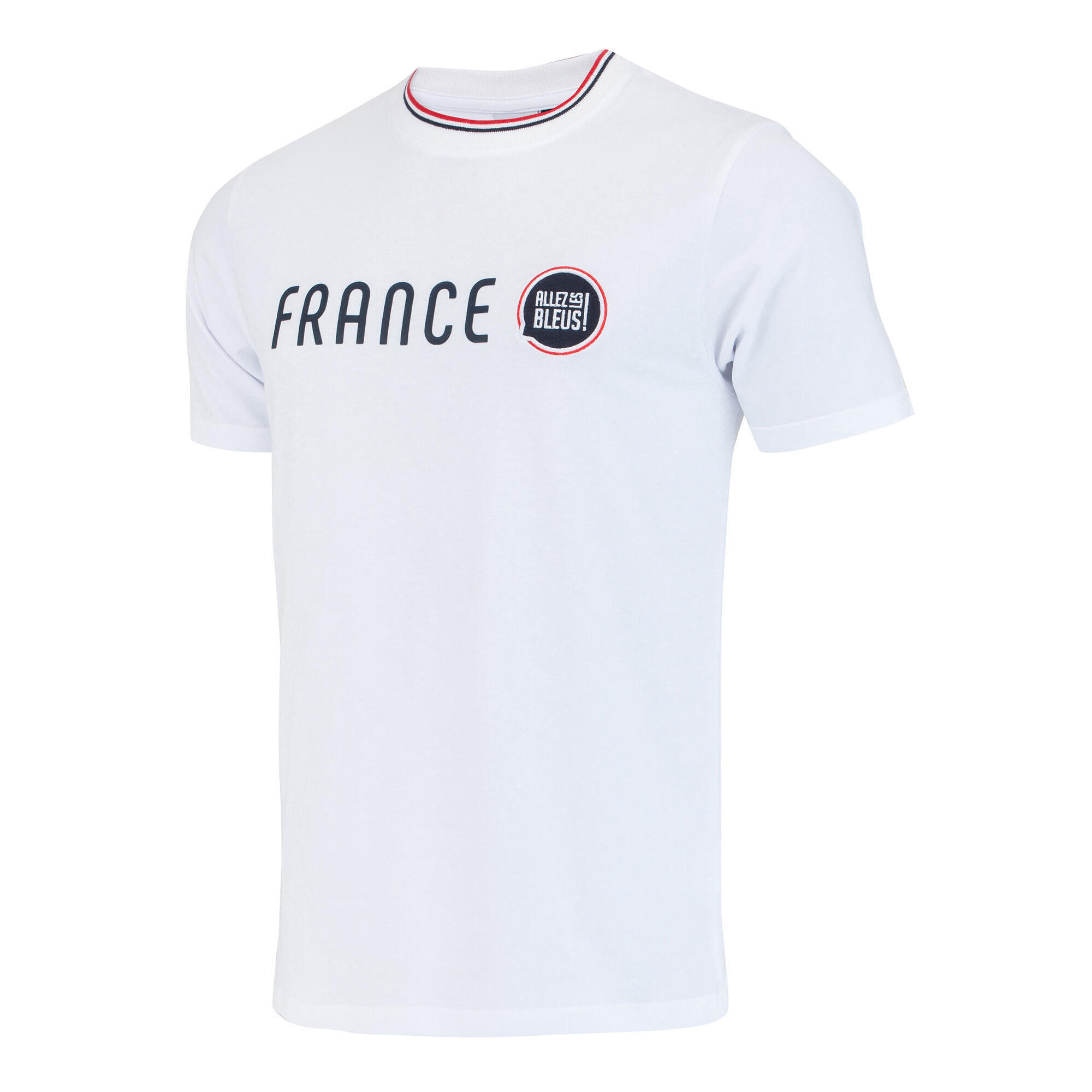 Allez Les Bleus ! - T-shirt France - Collection Officielle Allez Les Bleus - Homme - T-shirt Manches Courtes - Blanc - 38 S - Decathlon