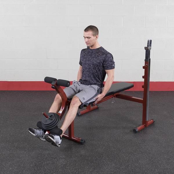 Banc d'haltères - Pliable - BFOB10 - avec Leg trainer