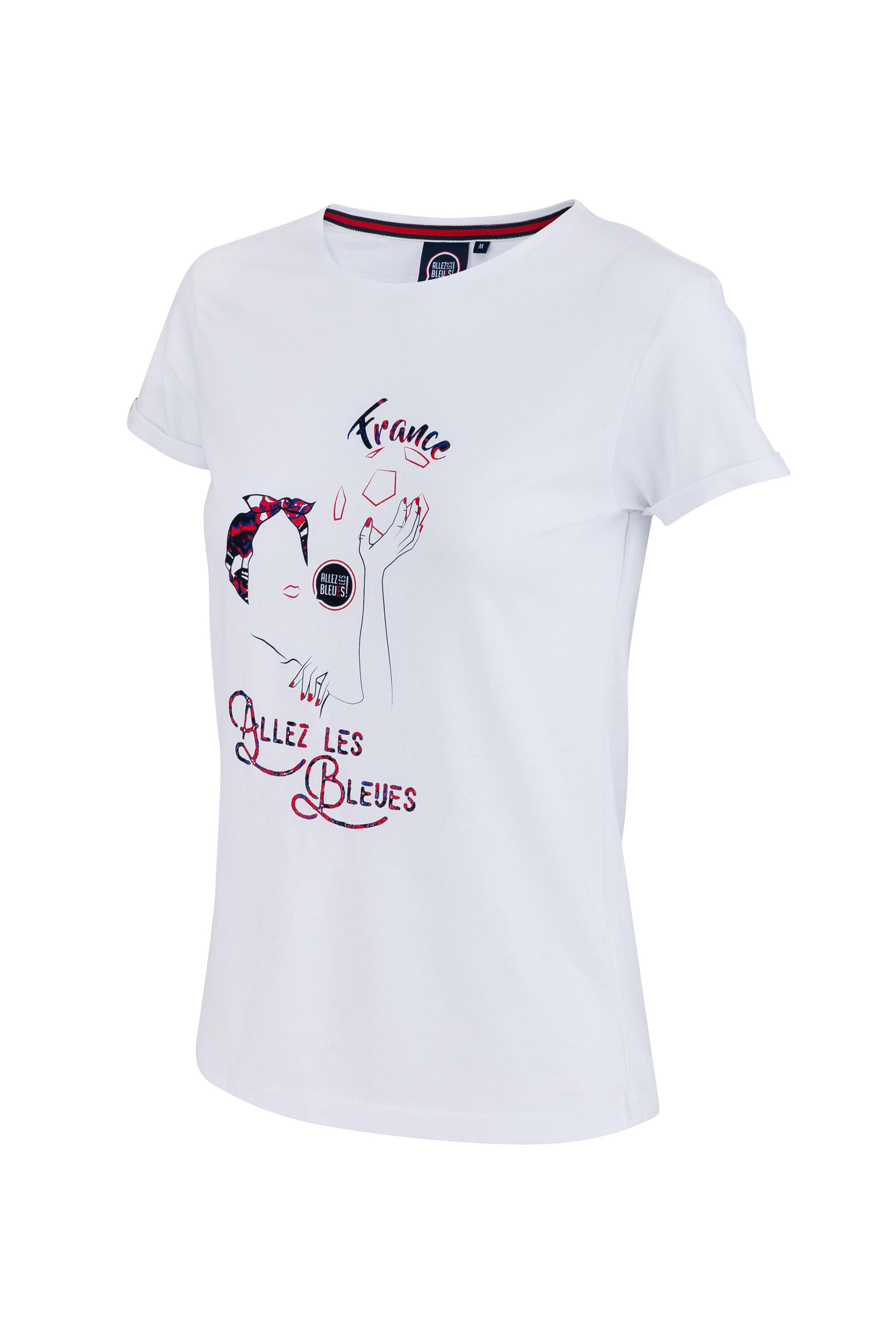 T-shirt France - Collection officielle ALLEZ LES BLEUS - Femme 1/2