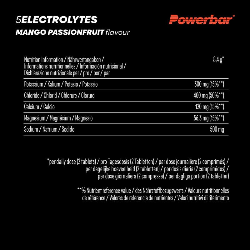 5 Electrolytes 10caps Powerbar (lot de 12)