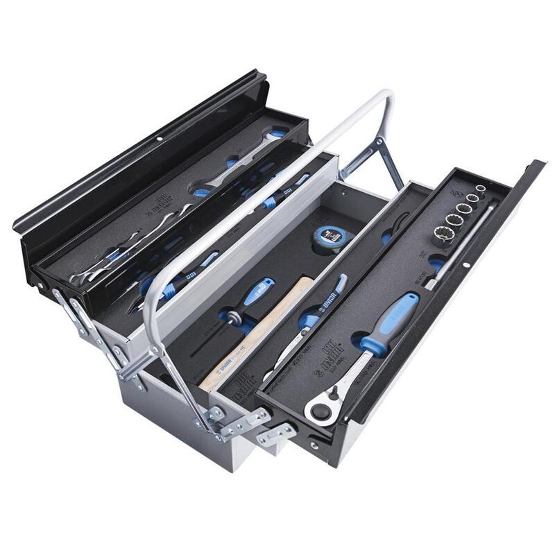 Jeu dans caisse a outils - 5 compartments - 26 pcs -