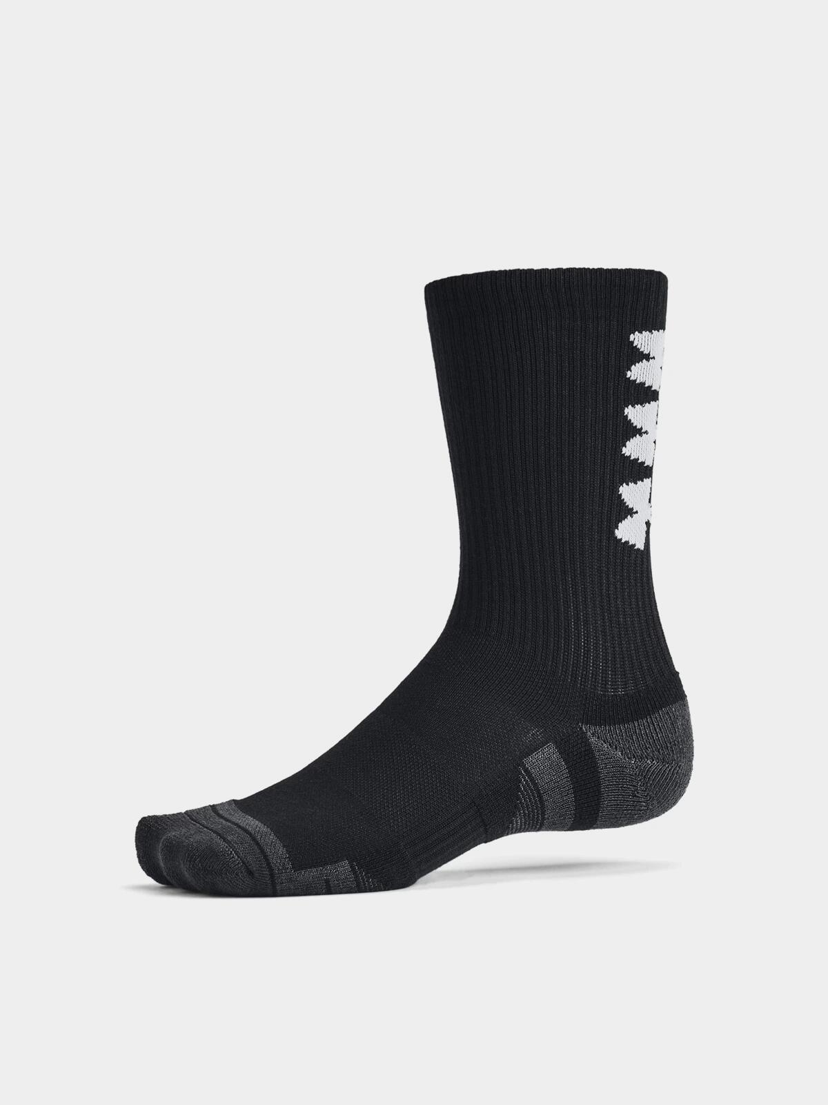 Pack de 3 pares de calcetines altos negros UA Performance Tech 6/6