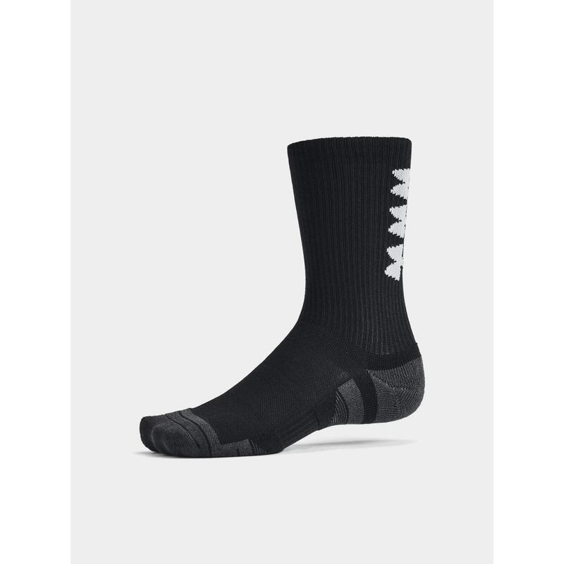 Set de 3 perechi de șosete înalte negre UA Performance Tech