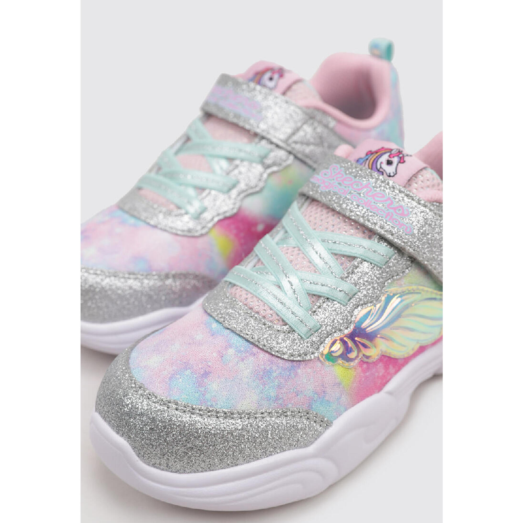 Sneakers Deportivas Niños Skechers UNICORN STORM Plata