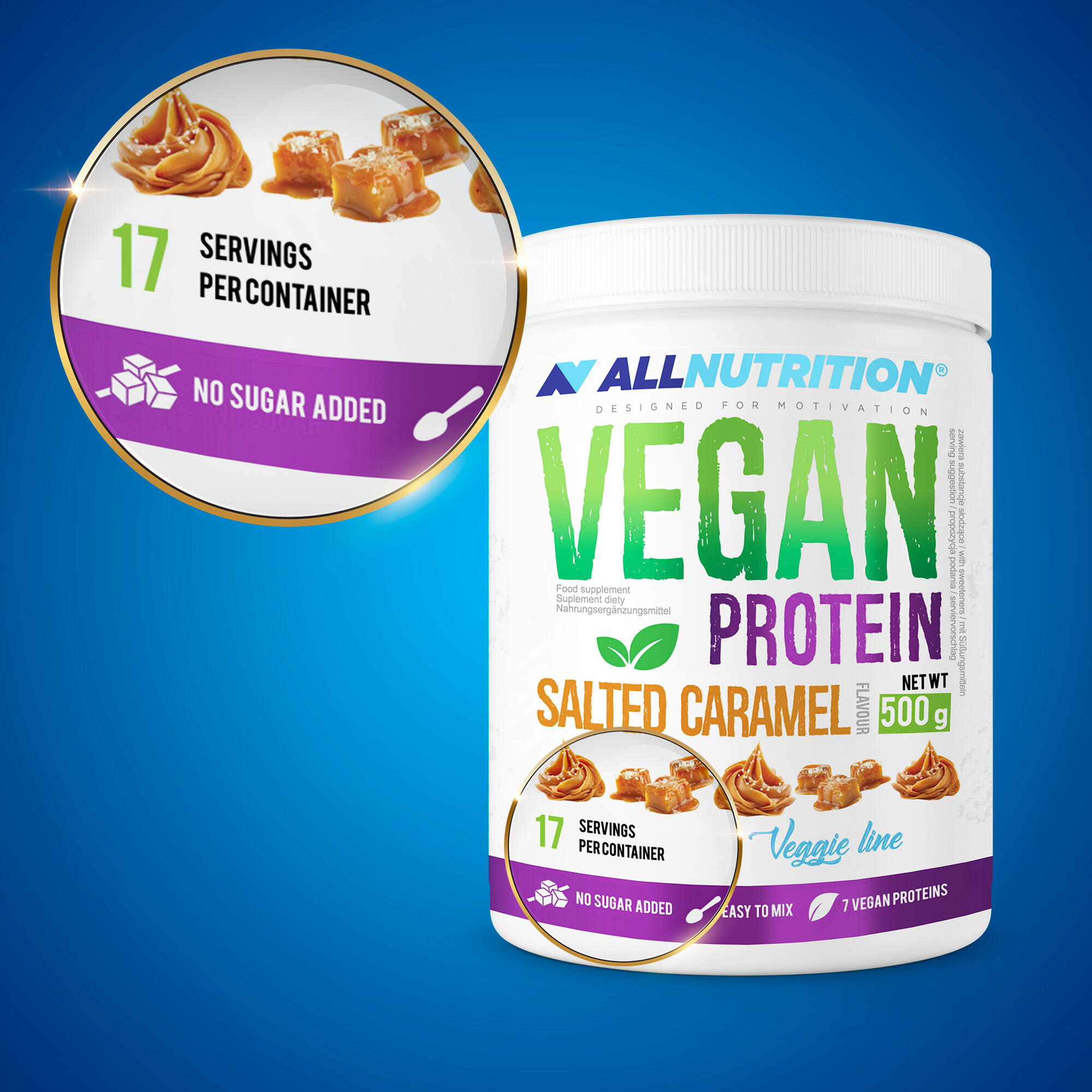 Vegan Protein EIWITTEN 500g Gezouten karamel 3/3