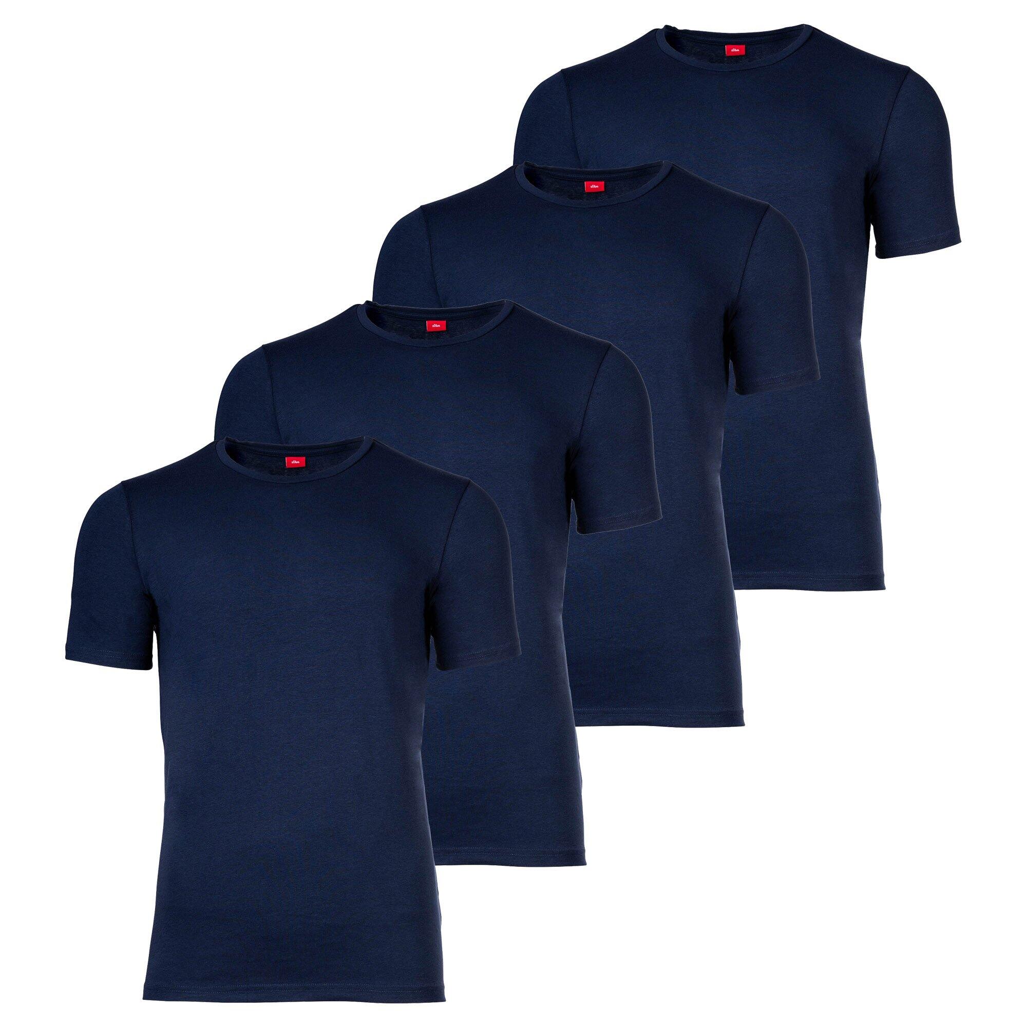 T-Shirt Herren 4er Pack Figurbetont