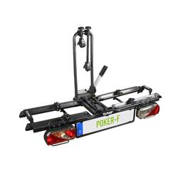 PORTE-VÉLOS 2 VÉLOS SUR ATTELAGE POKER-F PLIABLE ET BASCULANT - EUFAB