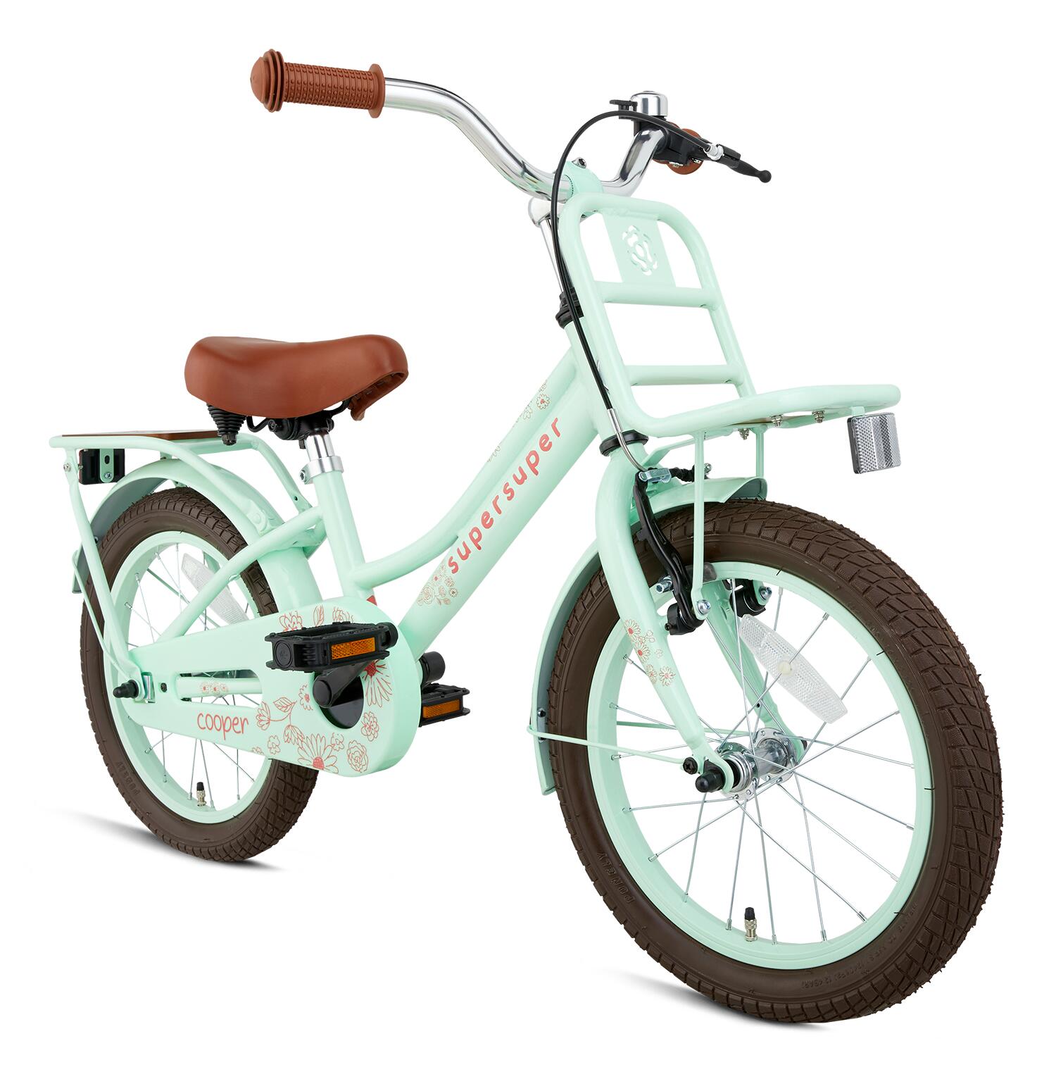 SuperSuper Cooper Bamboo Kinderfiets - 16 inch - Pistache Groen 2/6