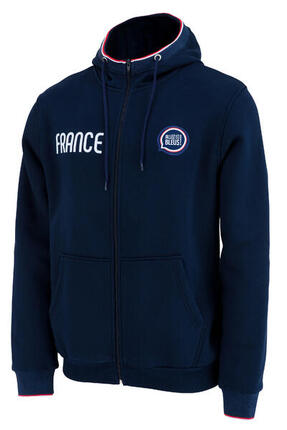 Sweat zippé à capuche France - Collection officielle ALLEZ LES BLEUS - Homme