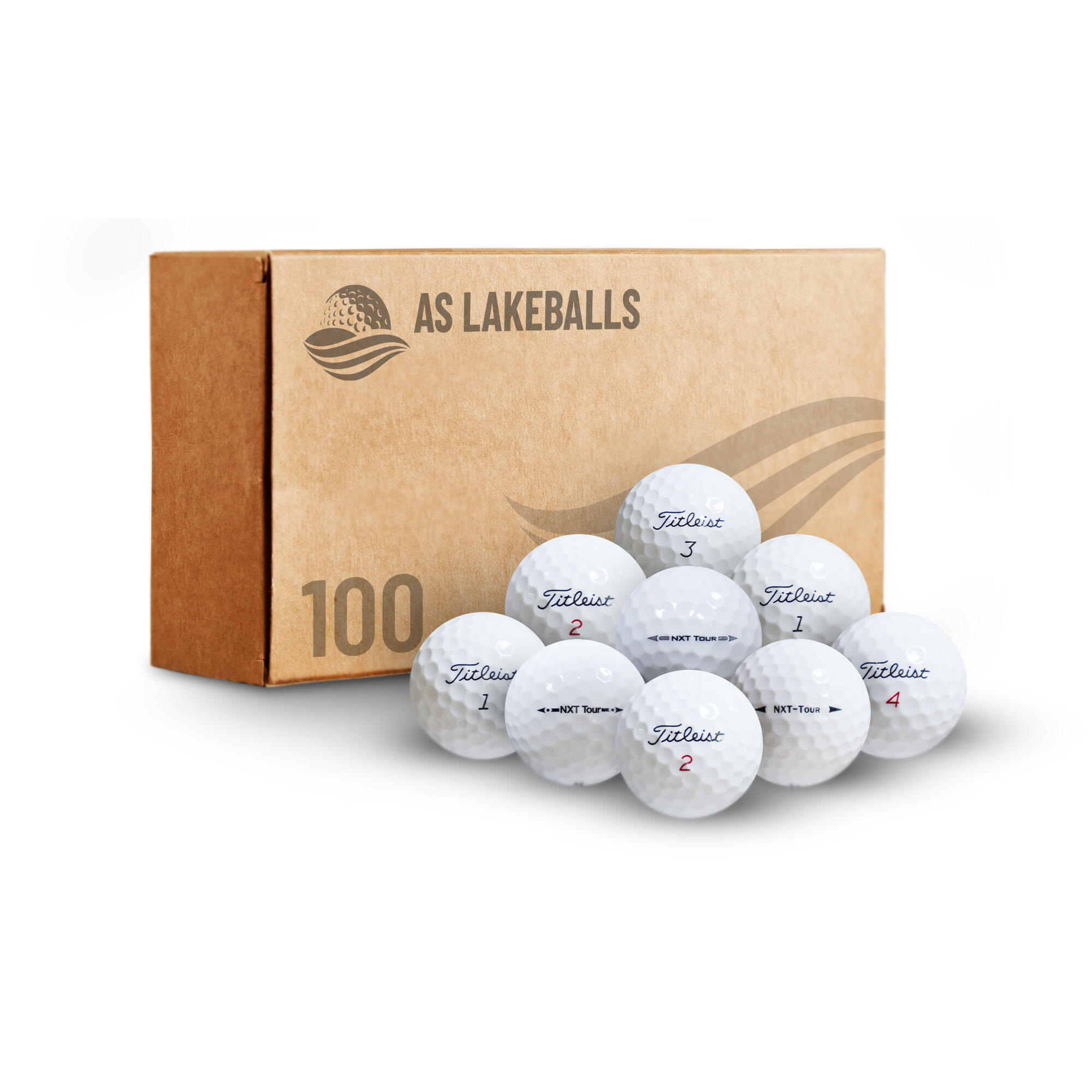 TITLEIST 100 balles Titleist NXT Tour AA-AAA Lakeballs