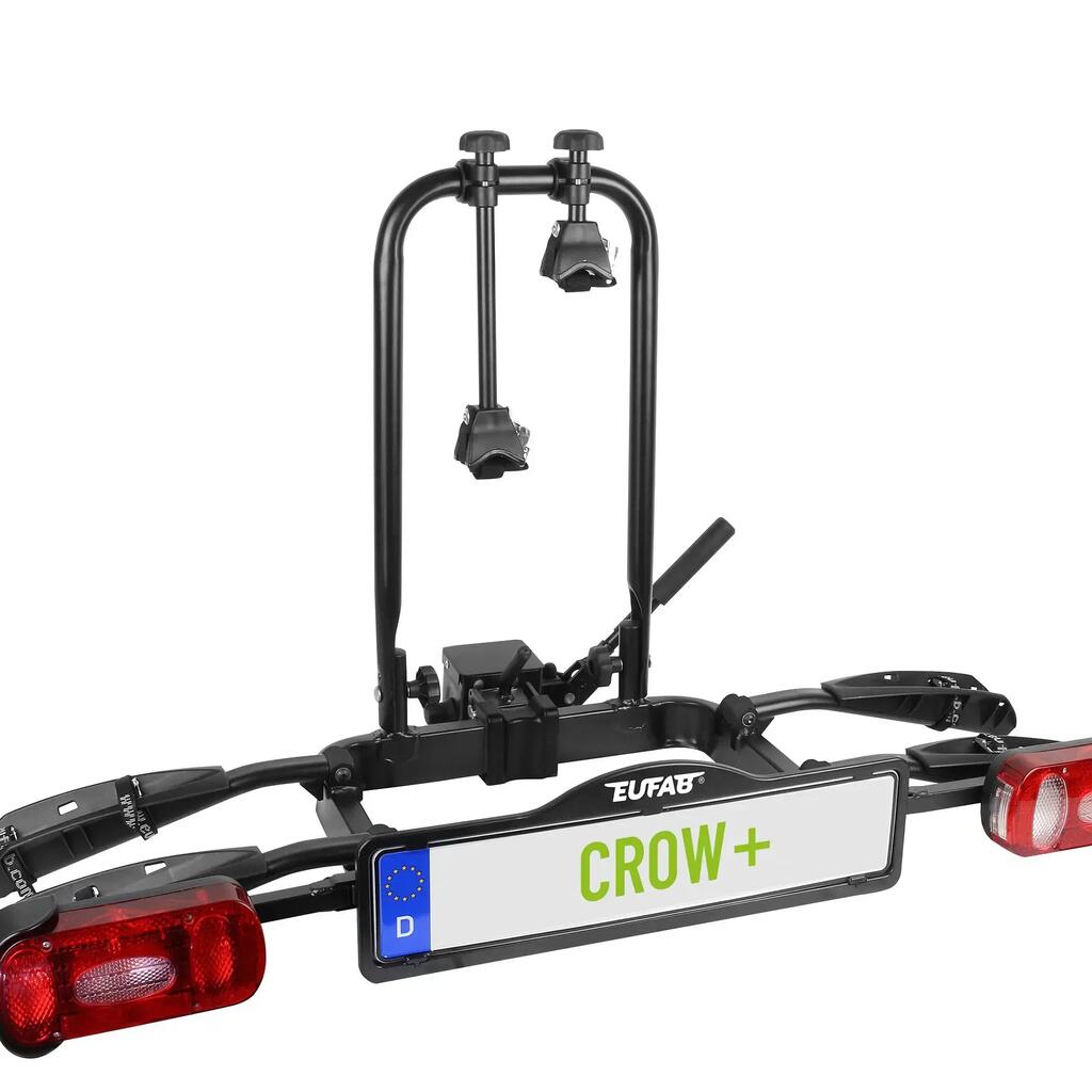 CROW PLUS Tilting Tow Bar Bike Carrier for 2 Bicycles – EUFAB