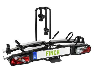 FINCH EUFAB Faltbarer und kippbarer 2-Fahrradträger für die Anhängerkupplung