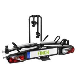 PORTE-VÉLOS 2 VÉLOS SUR ATTELAGE BASCULANTE ET PLIABLE FINCH II- EUFAB