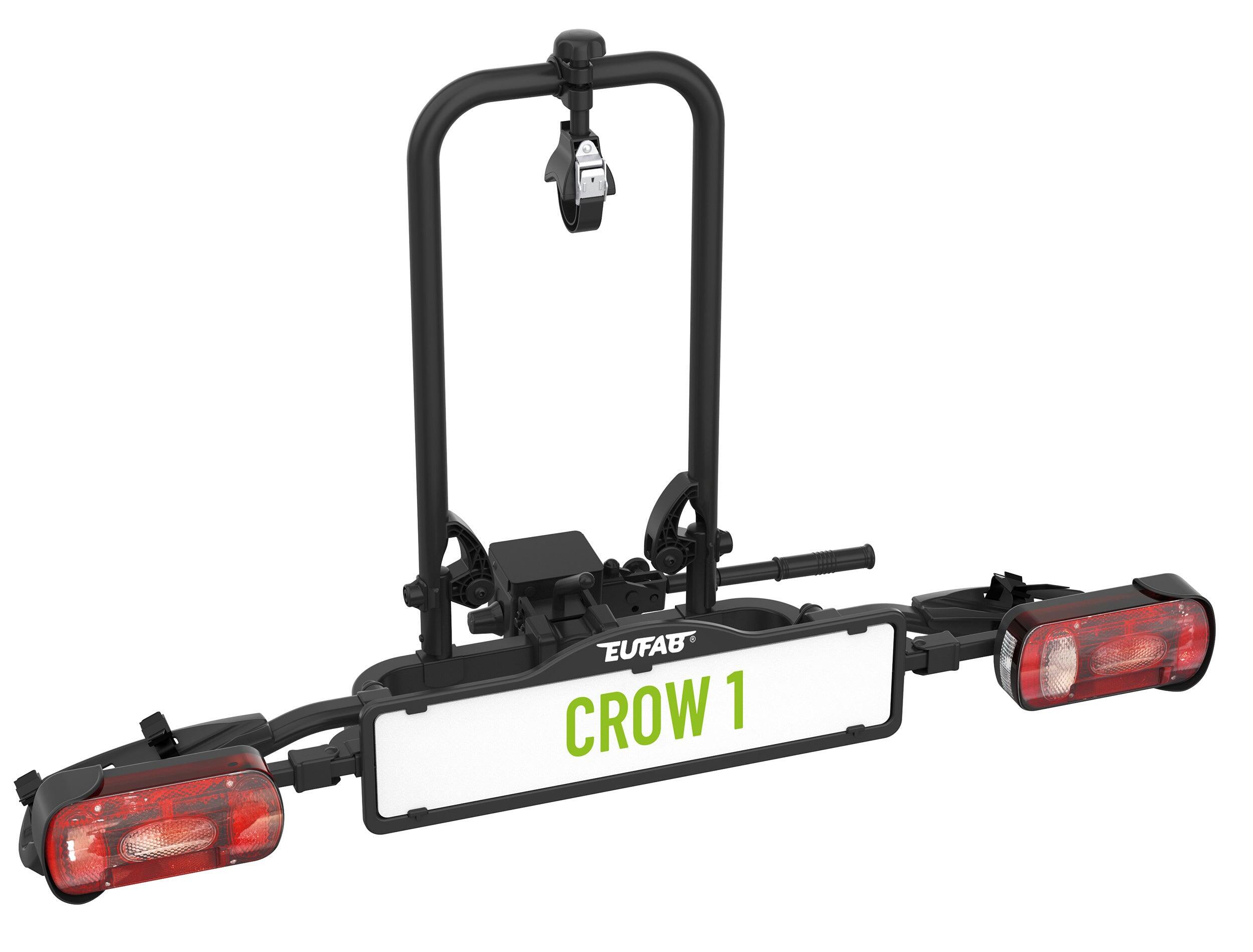 EUFAB Supporto per 1 bicicletta su attacco rimorchio CROW 1 - EUFAB