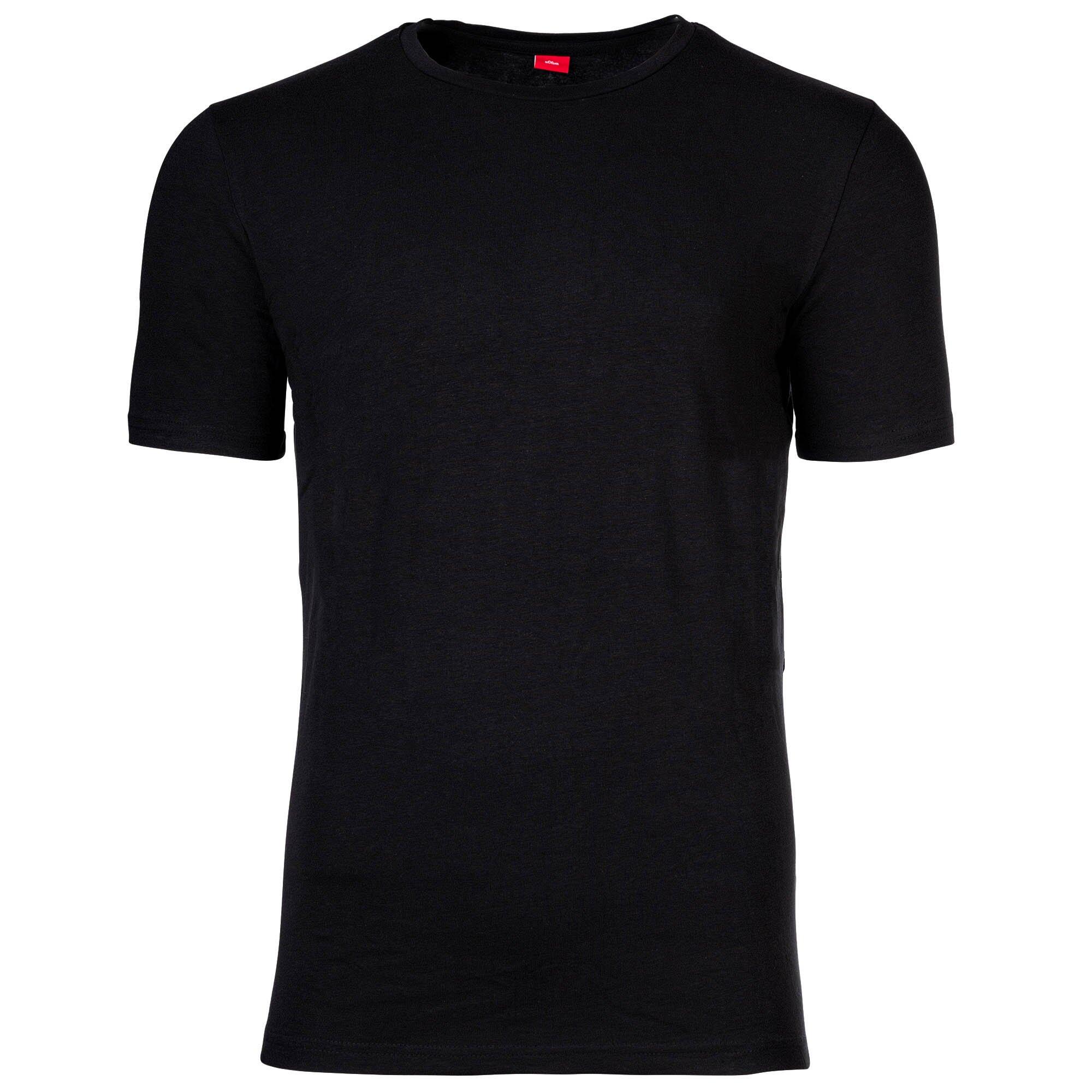 T-Shirt Herren 4er Pack Figurbetont 2/3