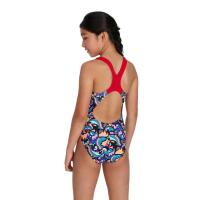Speedo Girl's Digital Allover Splashback Swimsuit - Pool 3/6