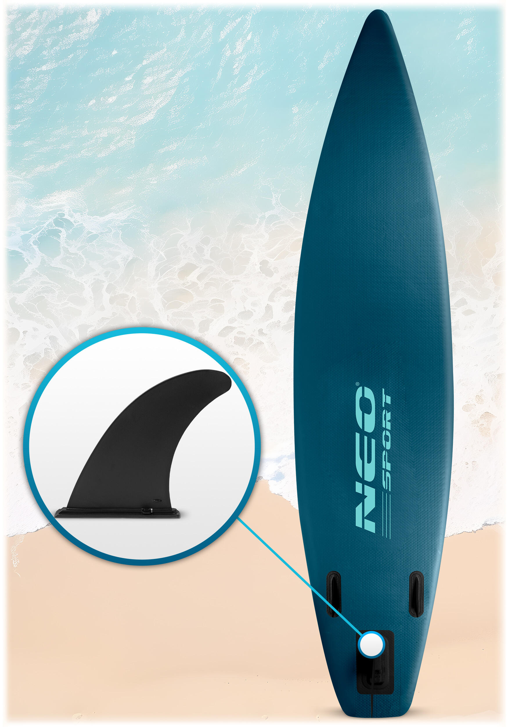 Statecznik do desek sup uniwersalna płetwa deski surfingowej Neo-Sport 4/7