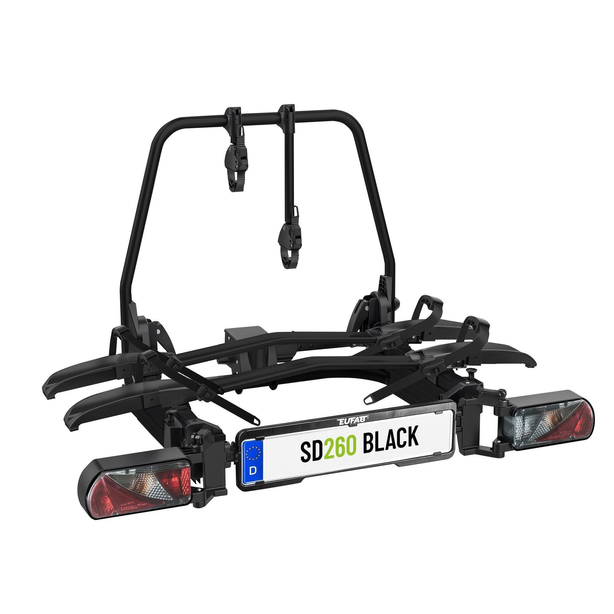 Eufab - Porte-vélos 2 Vélos Spécial Fourgon Et Portes Battantes Sd260 Black Edition - Eu - Porte-vélo - Incolore - Taille Unique - Decathlon