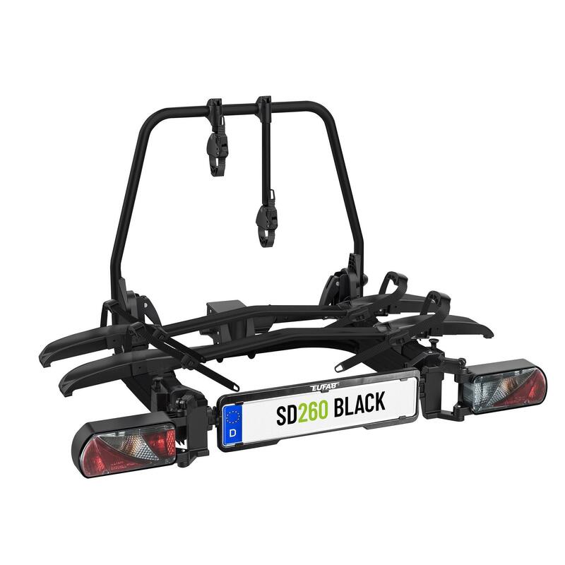 PORTE-VÉLOS 2 VÉLOS SD260 BLACK SPÉCIAL FOURGON ET PORTES BATTANTES - EUFAB