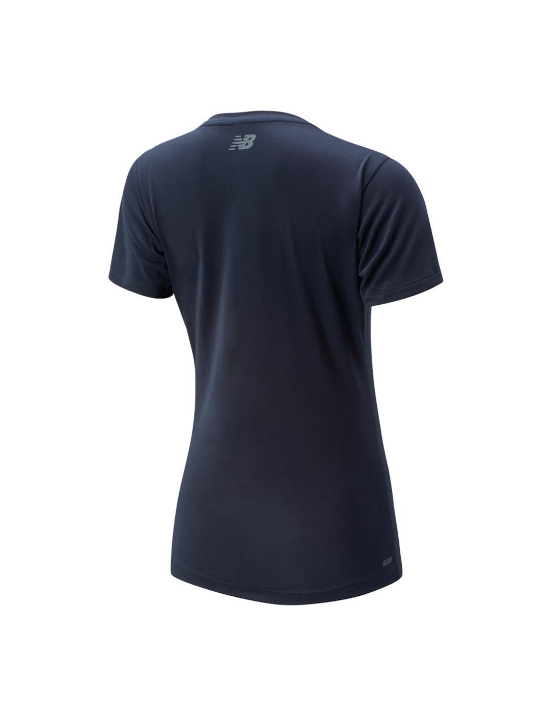 Camiseta de manga corta para Mujer New balance  relentless Marino 2/2