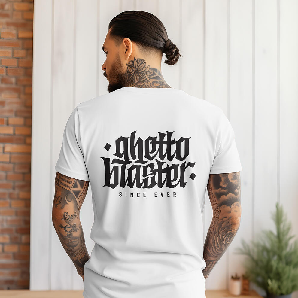 T-shirt unisex Ghettoblaster Corporate white 3/3