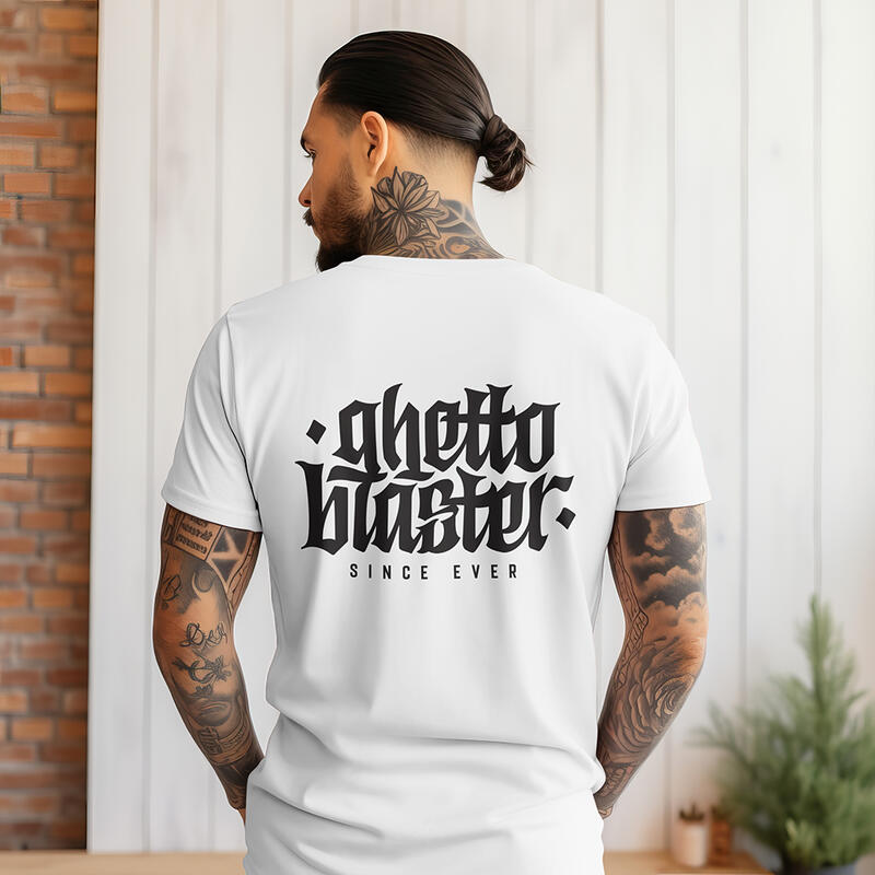 Camiseta Manga Corta unisex Ghettoblaster Corporate white