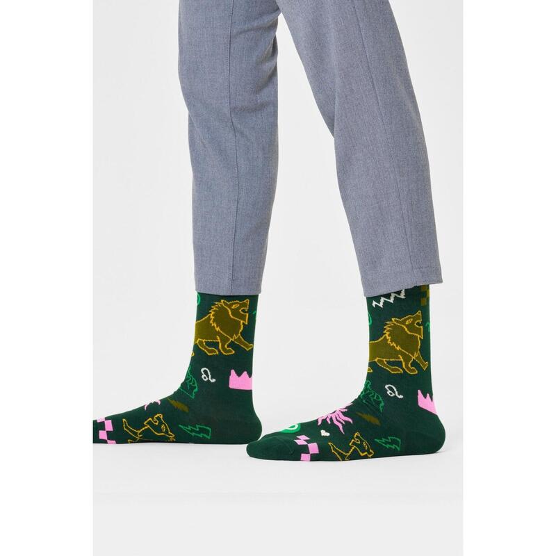 Calcetines Hombre Happy Socks Leo Sock Verde