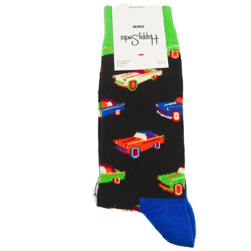 Calcetines Hombre Happy Socks Car Negro