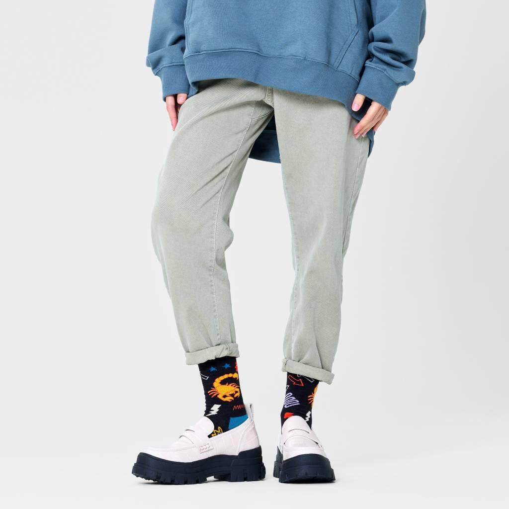 Meias para homem Meias Happy Socks Scorpio Sock Azul 3/5