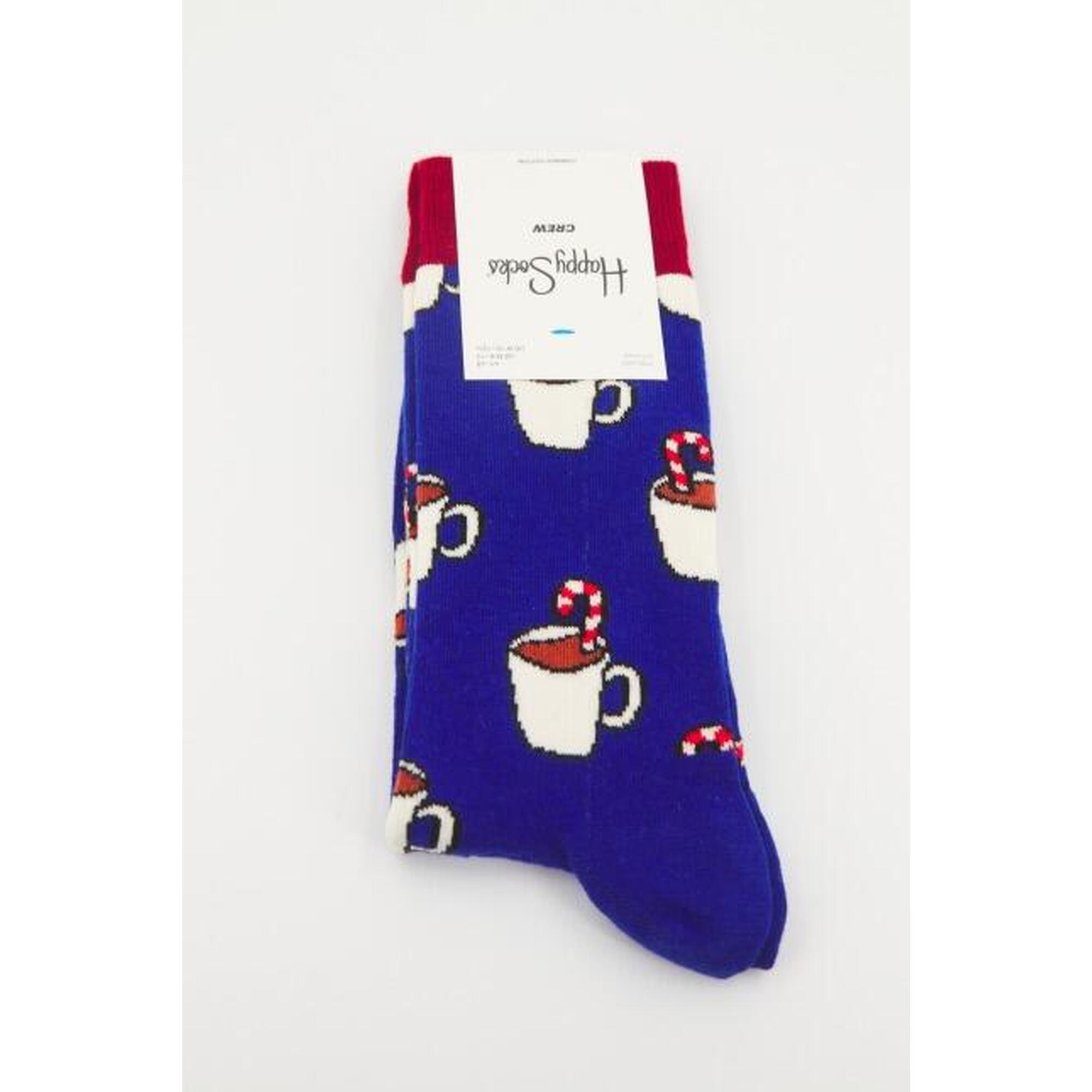 Calcetines Hombre Happy Socks Candy Cane Cocoa Azul