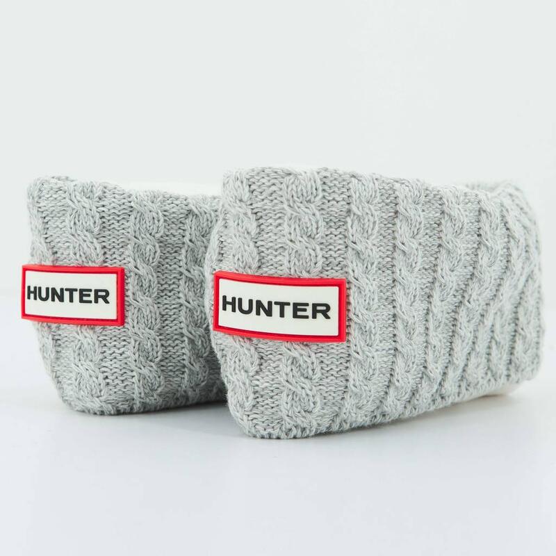 Calcetines Mujer Hunter Tall Mini Cable Gris