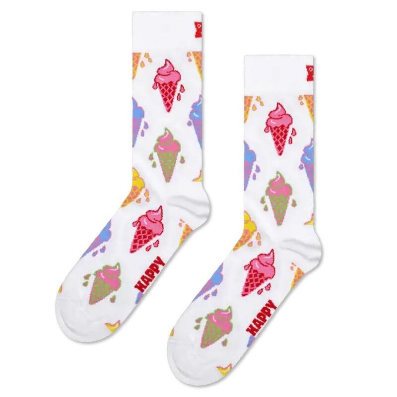 Calcetines Hombre Happy Socks Ice Cream Blanco