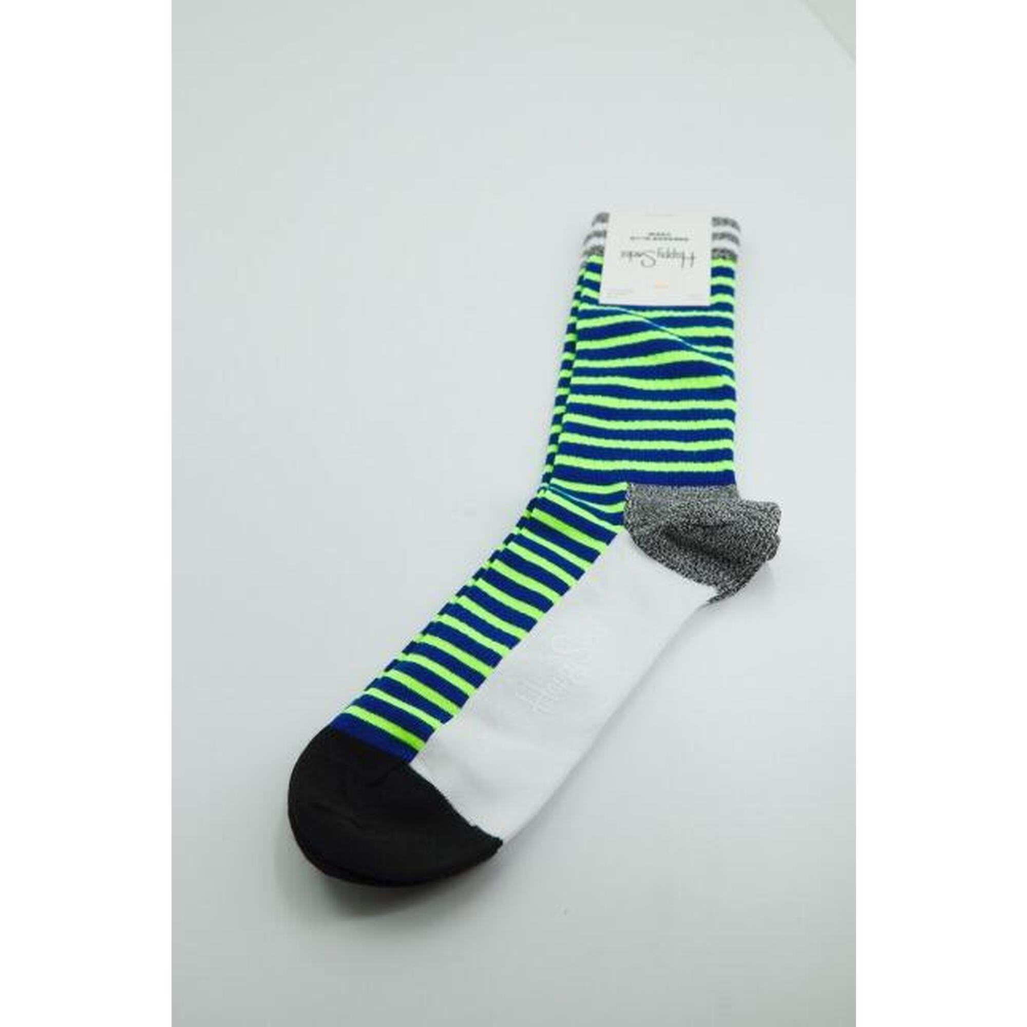 Calcetines Hombre Happy Socks Neon Stripe Thin Crew Multicolor