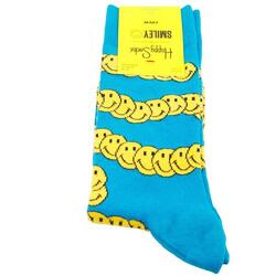 Calcetines Hombre Happy Socks Zen Smailey Azul