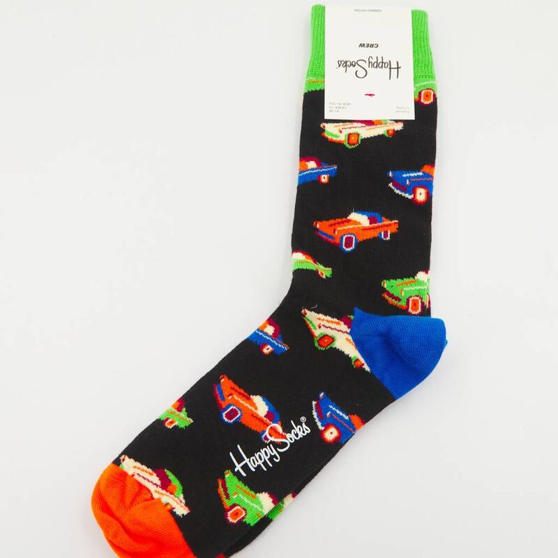 Calcetines Hombre Happy Socks Car Negro