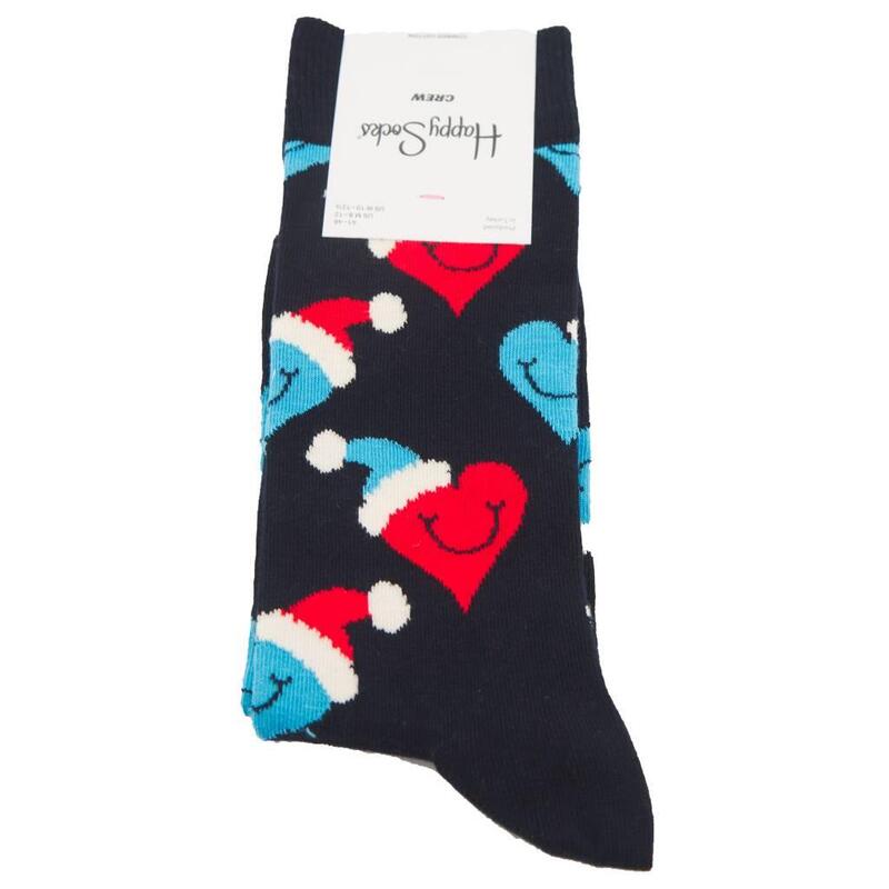 Calcetines Hombre Happy Socks Santa Love Smiley Multicolor