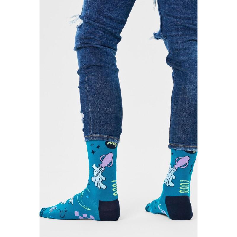 Calcetines Hombre Happy Socks Aquarius Sock Azul