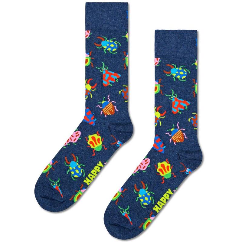 Calcetines Hombre Happy Socks Bugs Sock Gris