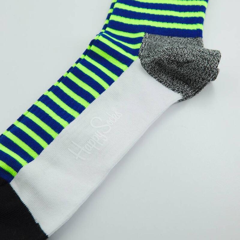 Calcetines Hombre Happy Socks Neon Stripe Thin Crew Multicolor