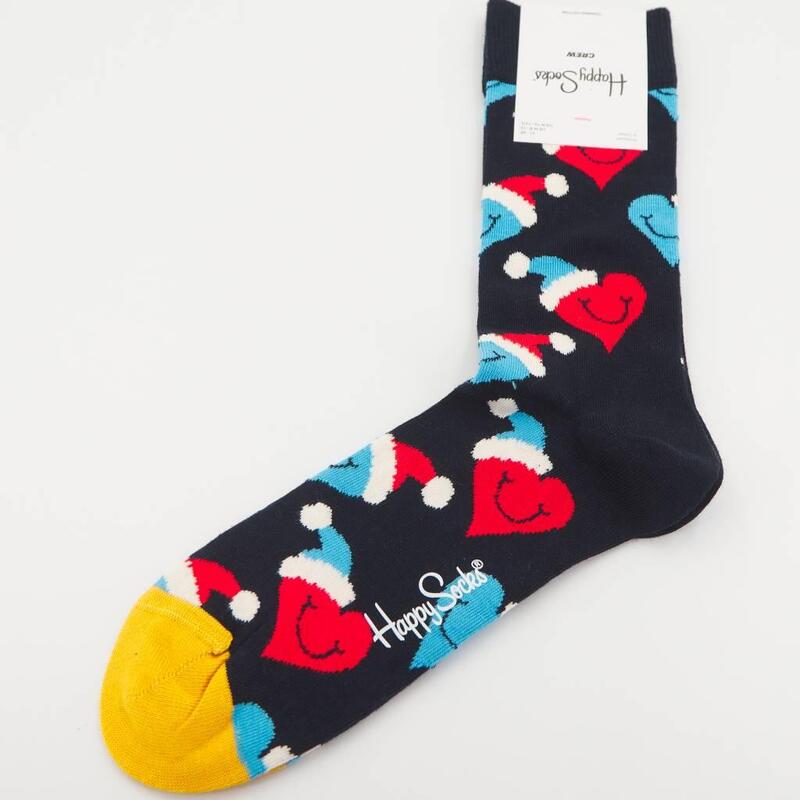 Calcetines Hombre Happy Socks Santa Love Smiley Multicolor