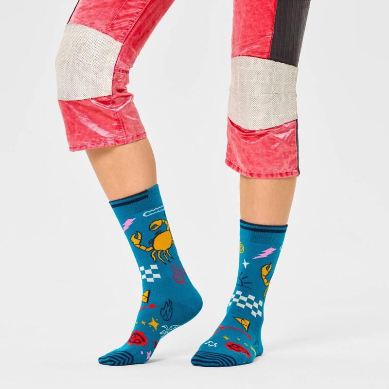 Calcetines Hombre Happy Socks Cancer Sock Azul