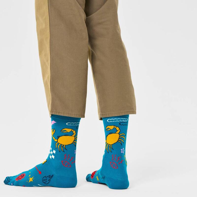 Calcetines Hombre Happy Socks Cancer Sock Azul