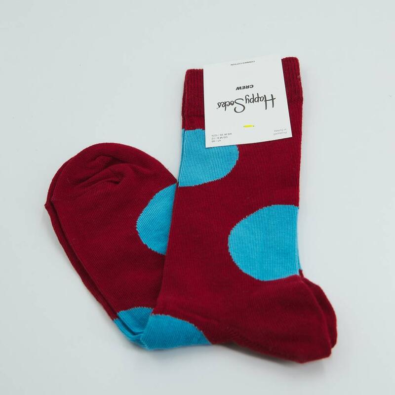 Calcetines Hombre Happy Socks Jumbo Dot Sock Rojo