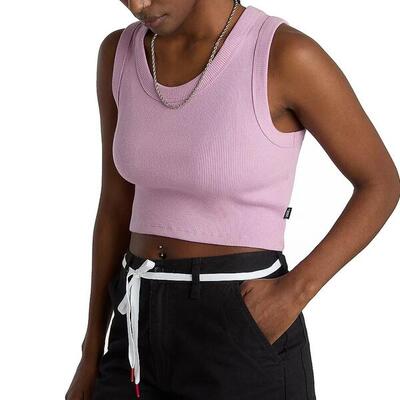 T-shirt vans model drew rib tank kleur roze