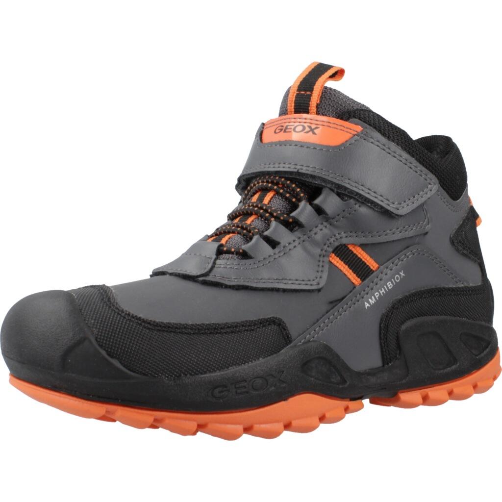 Botas Geox Modelo J New Savage Boy B A Cor Cinza