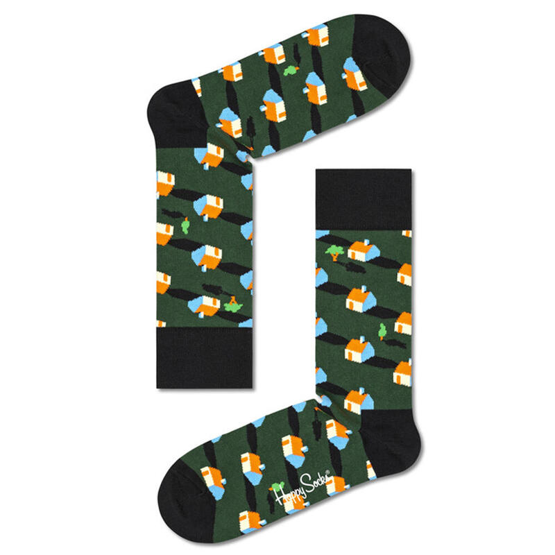 Calcetines Hombre Happy Socks Neighbours Verde