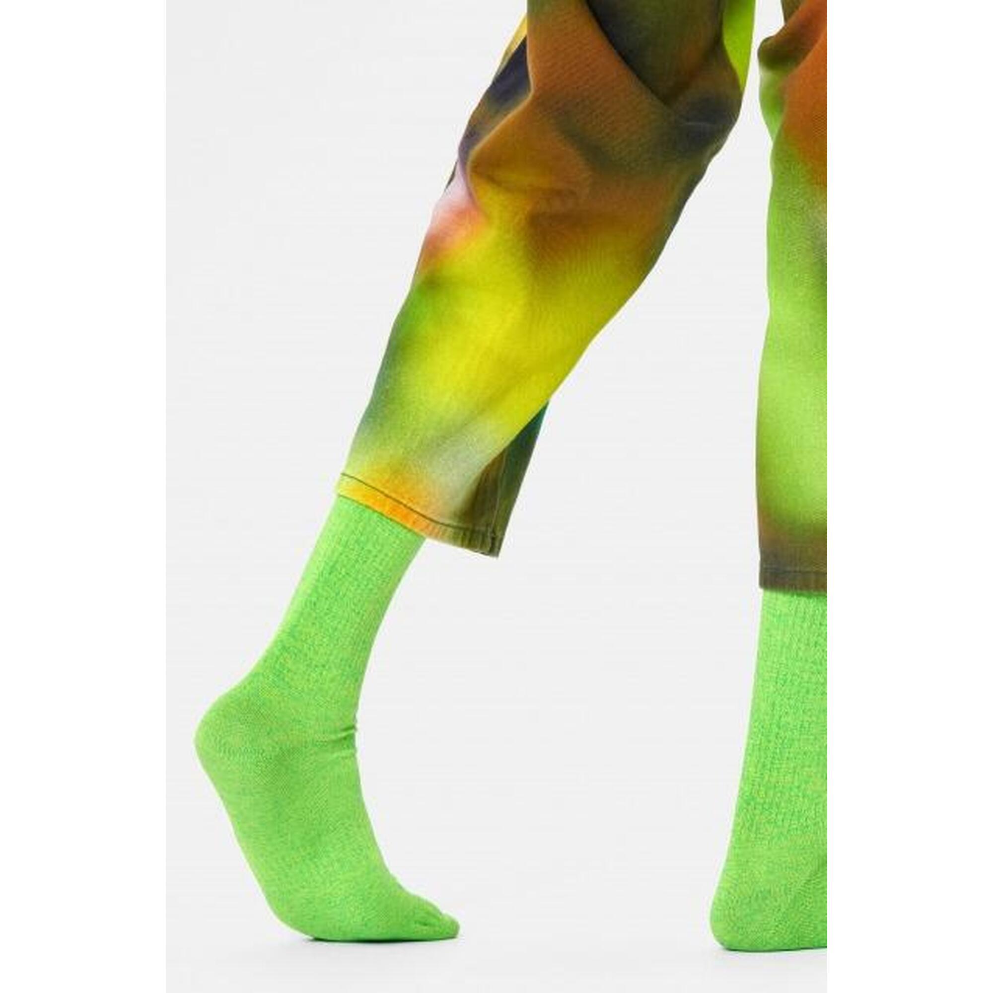 Calcetines Hombre Happy Socks Im Solid Thin Crew Soc Verde